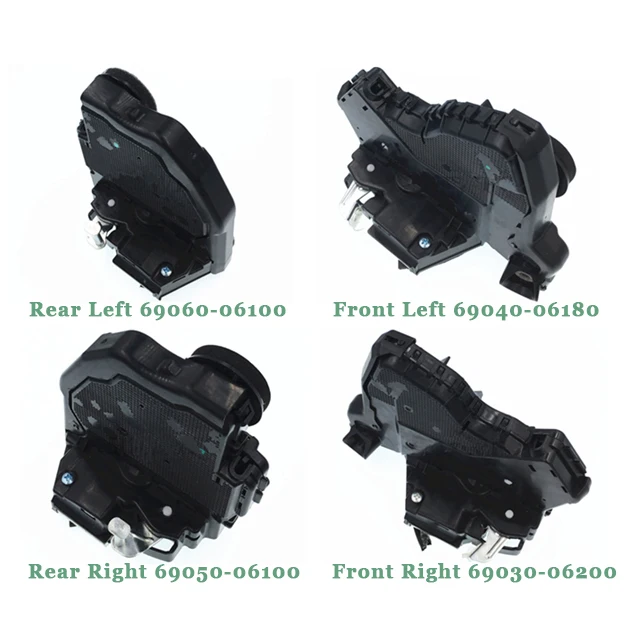Приводы замка передней задней левой и правой двери для Toyota Lexus ES350 69040 06180 69030 06200 69060