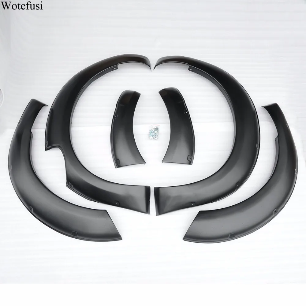 

Wotefusi матовые черные вспышки крыла для Nissan NP300 D23 Navara 4 двери 2015 2016 [QPA309]