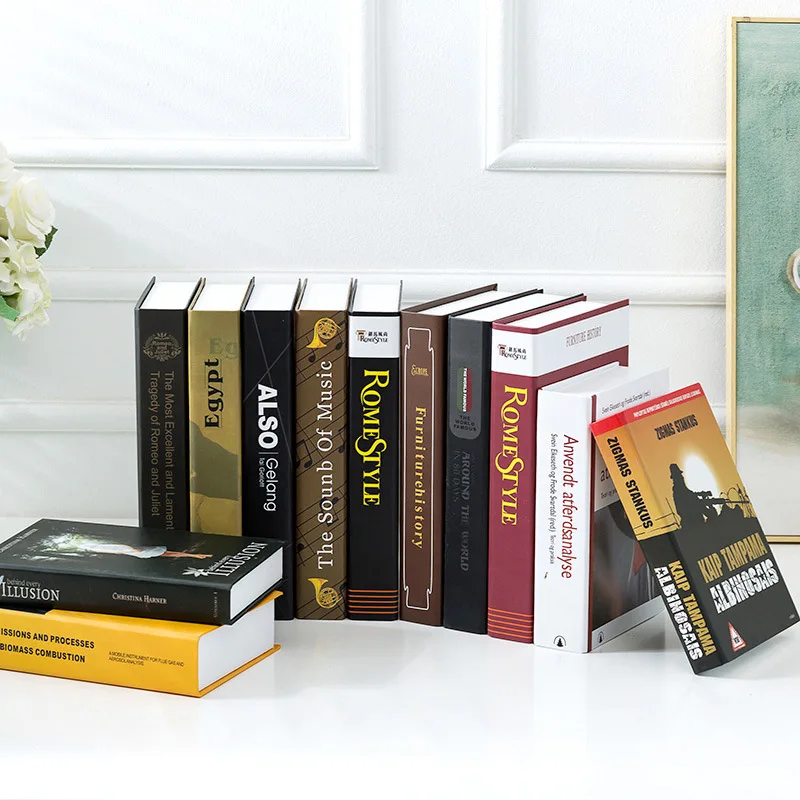 Набор искусственных книг для украшения современная Имитация английской книги