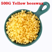 500g pure natural beeswax wax candles making supplies 100 no added soy wax lipstick diy material yellow and white beeswax