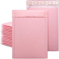50pcslot bubble envelope bag pink bubble polymailer self seal mailing bags padded envelopes for magazine lined mailer useful