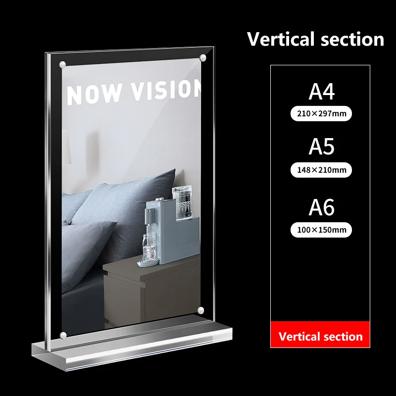 

Стойка для демонстрации цен кофейни/магазина Чайный магазин с молоком Ресторан Каталог Высококлассный прайс-лист Вертикальный хрустальный барный дисплей