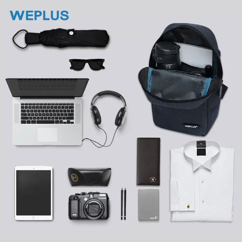 Сумки через плечо WEPLUS для мужчин и женщин Мужская водонепроницаемая нагрудная