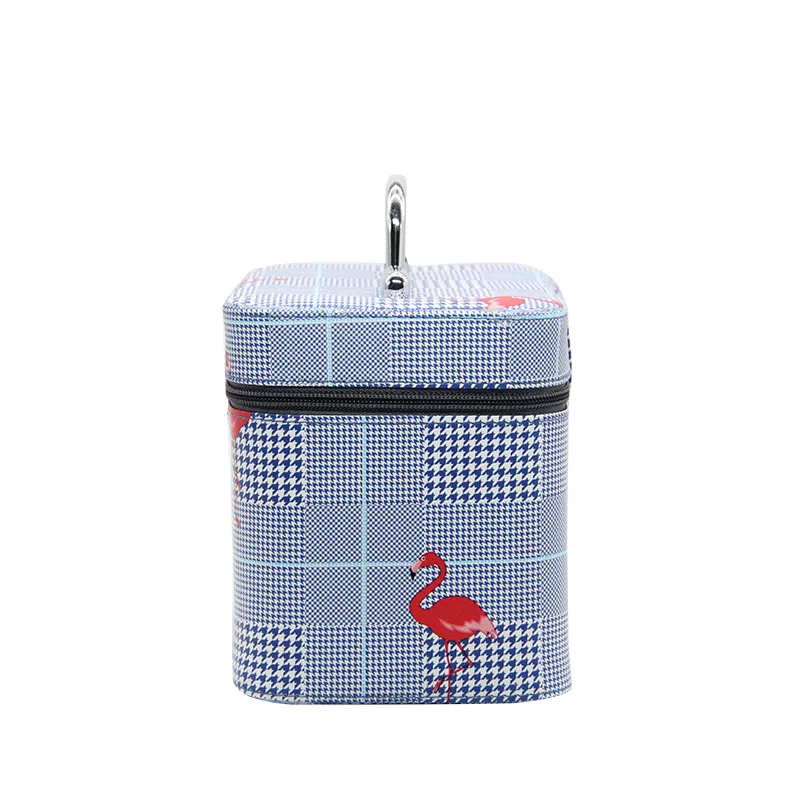 Женская косметичка из ПУ кожи с фламинго|Наборы инструментов для макияжа| |