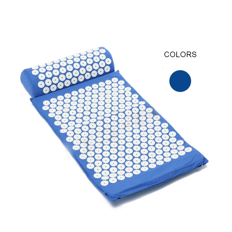 

Acupressure Massage Mat with Pillow for Stress/Pain/Tension Relief Body relax