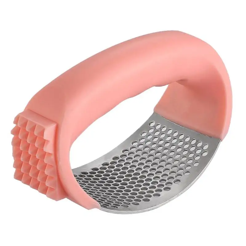 Durable Stainless Steel Garlic Presser Loose Meat Curved Household Kitchen Ginger Rolling Tool Cooking Accessories | Дом и сад