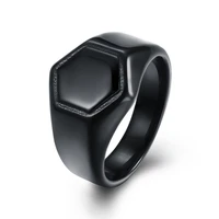 megin d trendy simple style black gold planting stainless steel mens rings for men father lover friend fashion gift jewelry