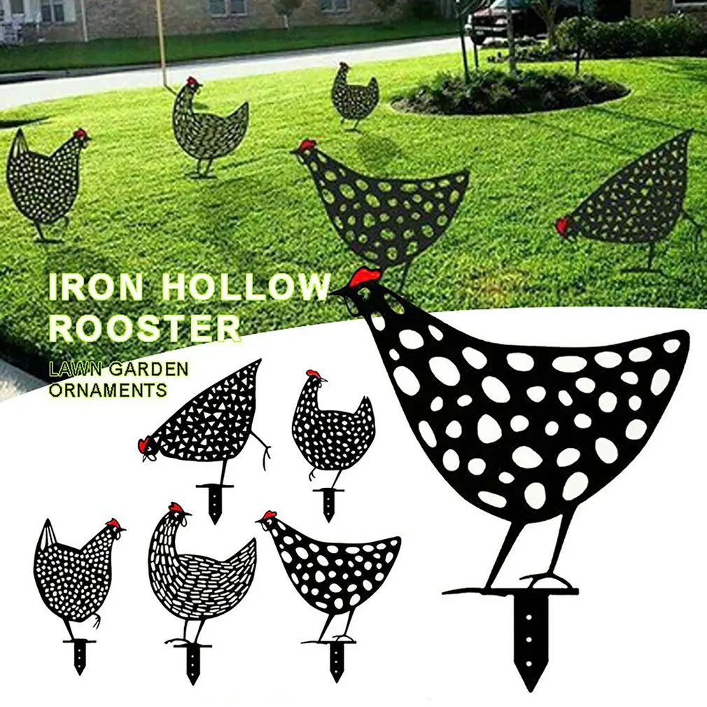

Garden Iron Chick Decoration Lightweight Lawn Supplies Lawn Decoration Gardening Placement Chick Decoration