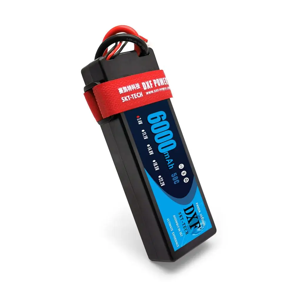 2 шт. DXF Lipo аккумулятор 2S 7 4 в 6000 мАч 50C твердый корпус Аккумулятор для