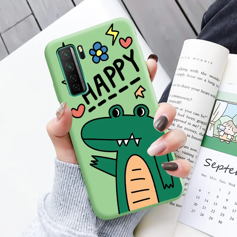 

For Huawei Nova 7SE Case Cute cartoon Anime Patterned Phone Case Popular Silicone color Soft Cover