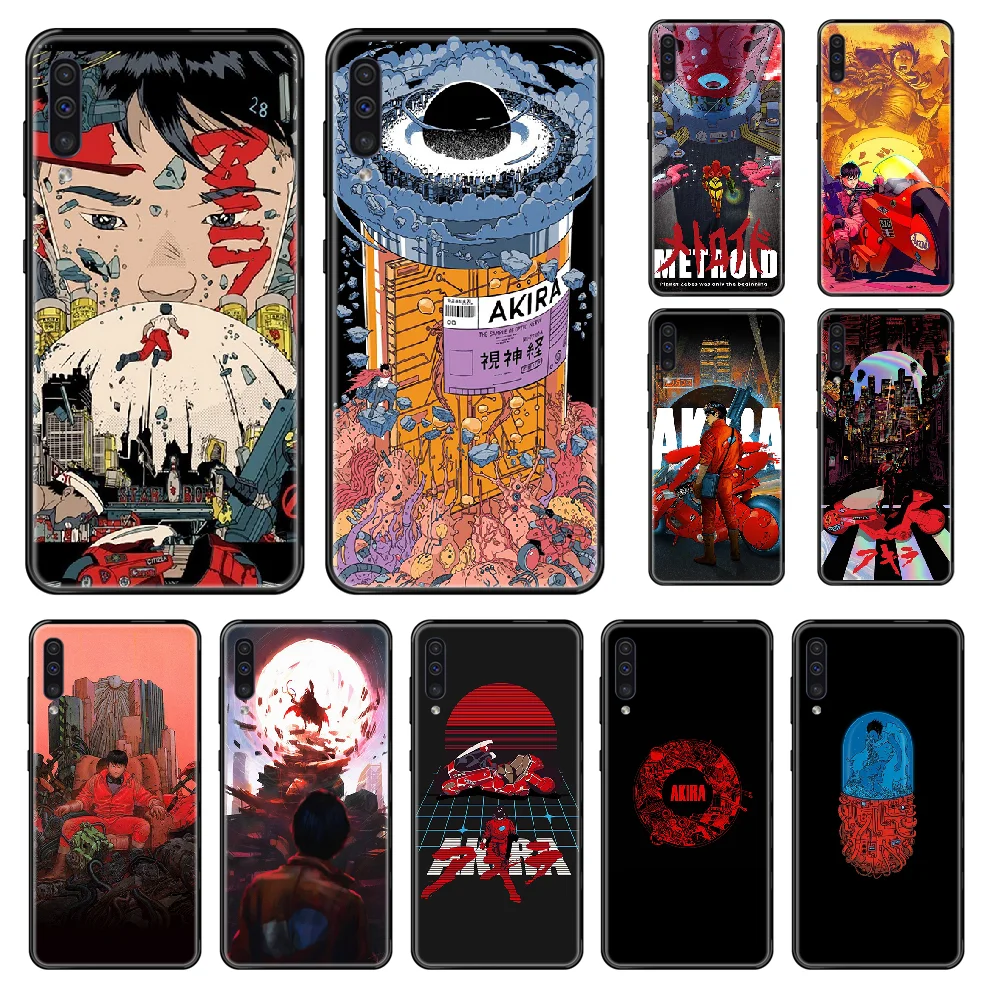Японский чехол для телефона аниме AKIRA Samsung Galaxy A 3 5 6 7 8 20 40 50 70 71 E S Plus 2016 2017 2018 черный