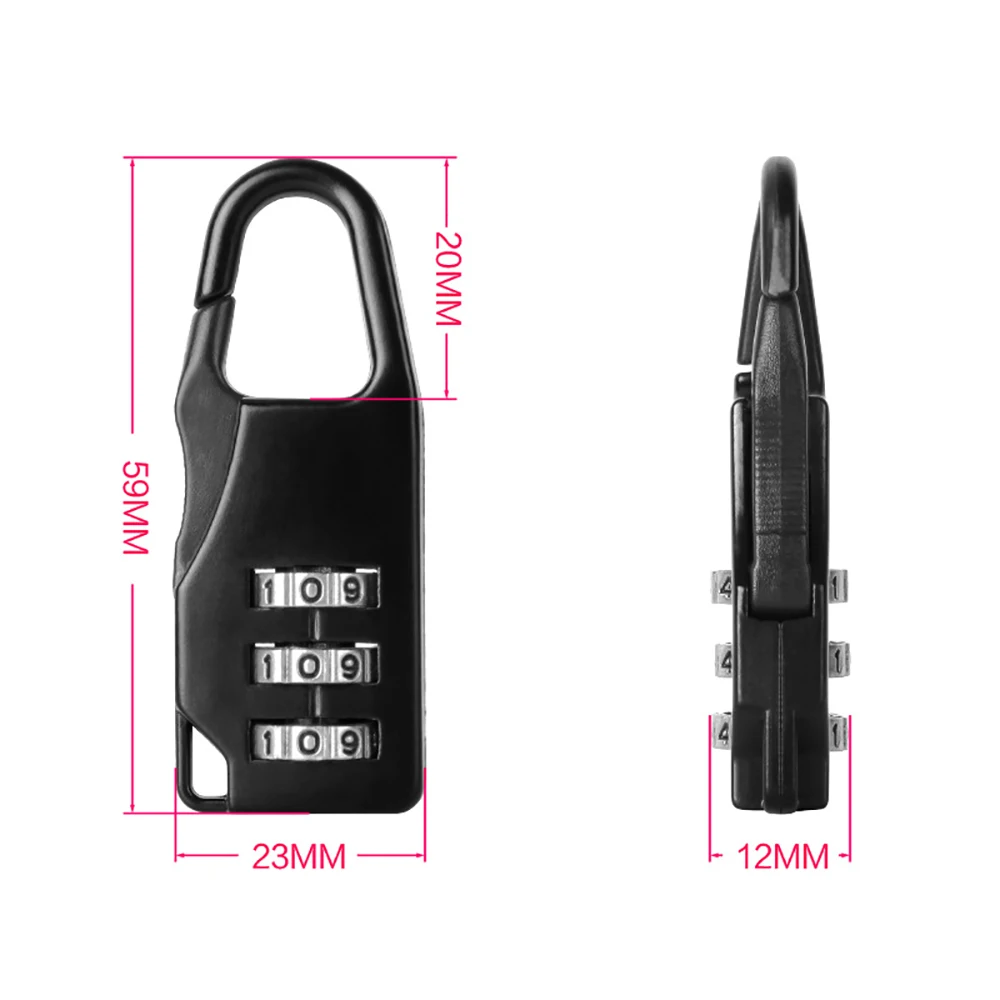 

2021 NEW Combination Password Lock Zinc Alloy Security Lock Suitcase Luggage Coded Lock Cupboard Cabinet Locker Padlock