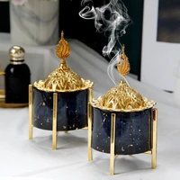 vintage hollow out metal incense burner middle east european style crafts carved arabian retro incense holder decoration