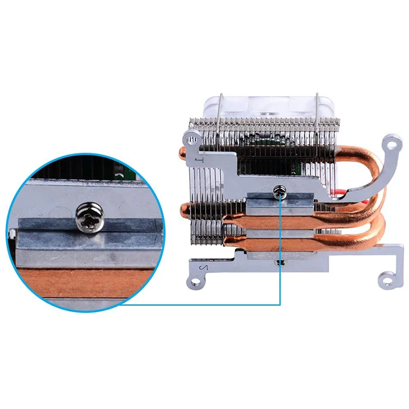 

for Raspberry Pi 4 Metal Case with Fan, fpr Raspberry Pi Low-Profile CPU Cooler, Horizontal Ice Tower Cooler