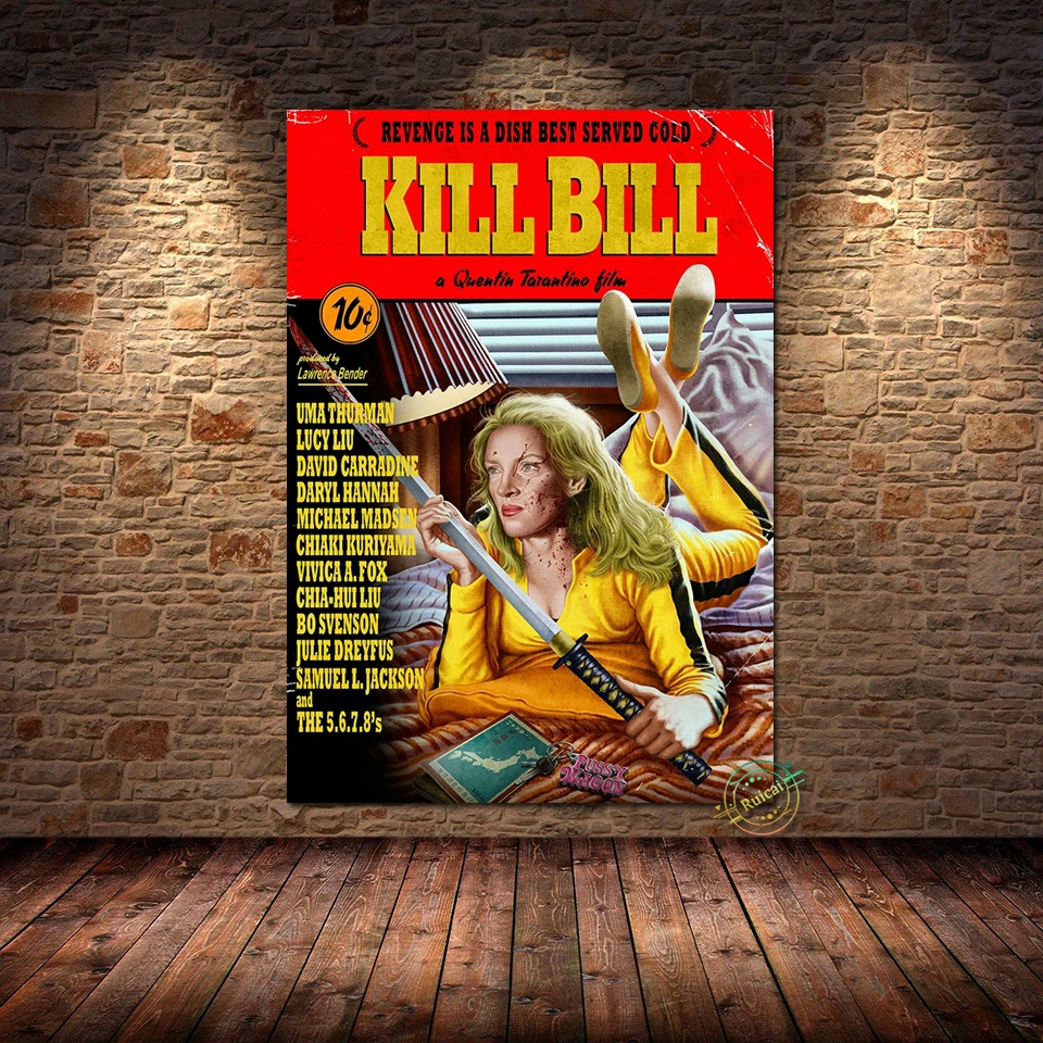 

Постеры и принты Kill Bill, Классическая Картина на холсте, настенное искусство, декоративная стена, подарок для домашнего декора