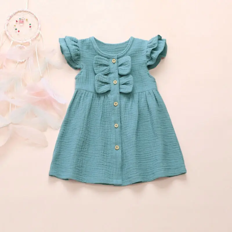 Новинка летняя одежда для малышей маленьких девочек детское льняное хлопковое