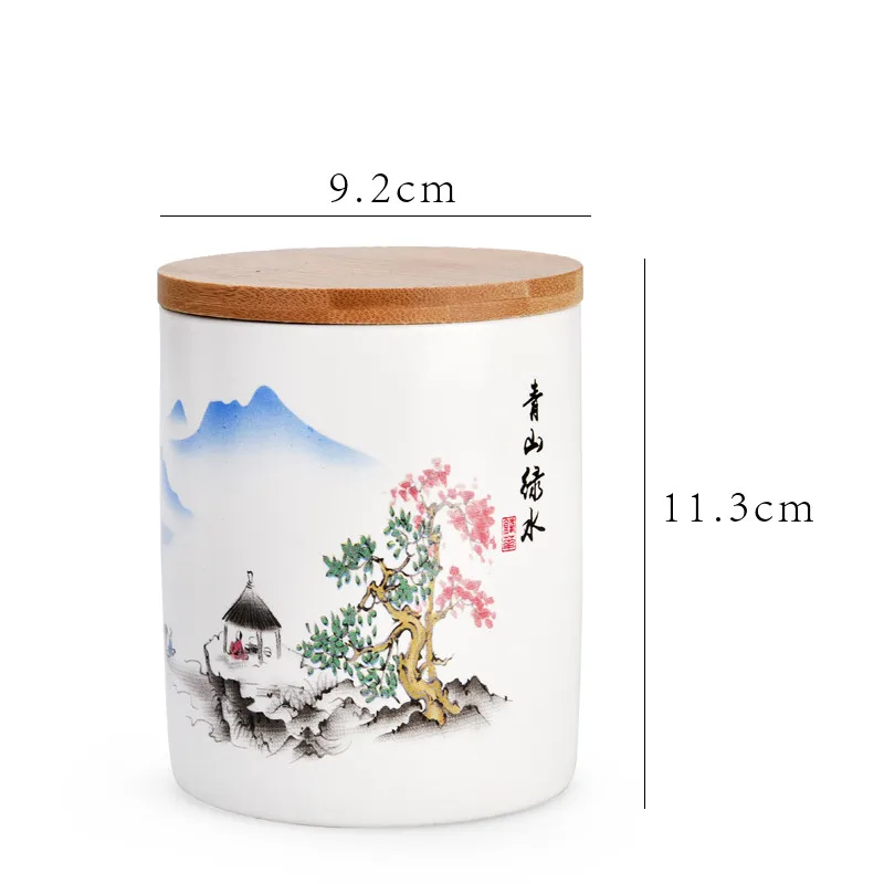 

Ceramic tea box tea storage box tea storage ceramic jar puer tea tea jar tea container ceramic canister tea caddy