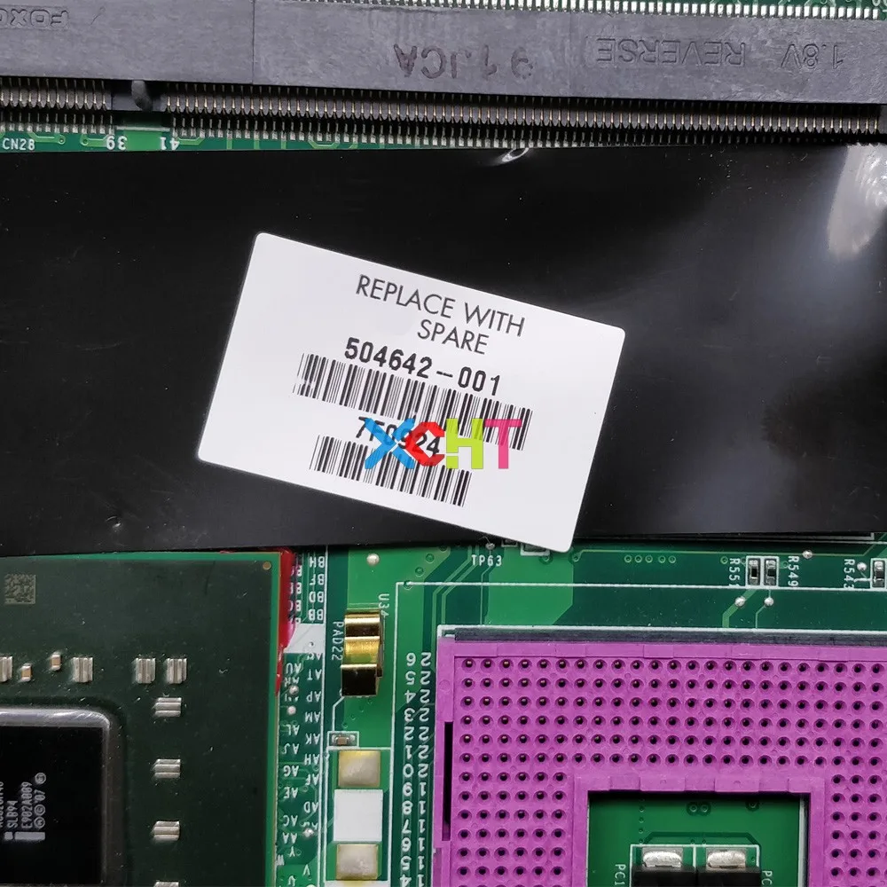 Для HP DV5 1000 1200 серии 504642 001 аккумулятор большой емкости GM45 DDR2 Ноутбук Материнская