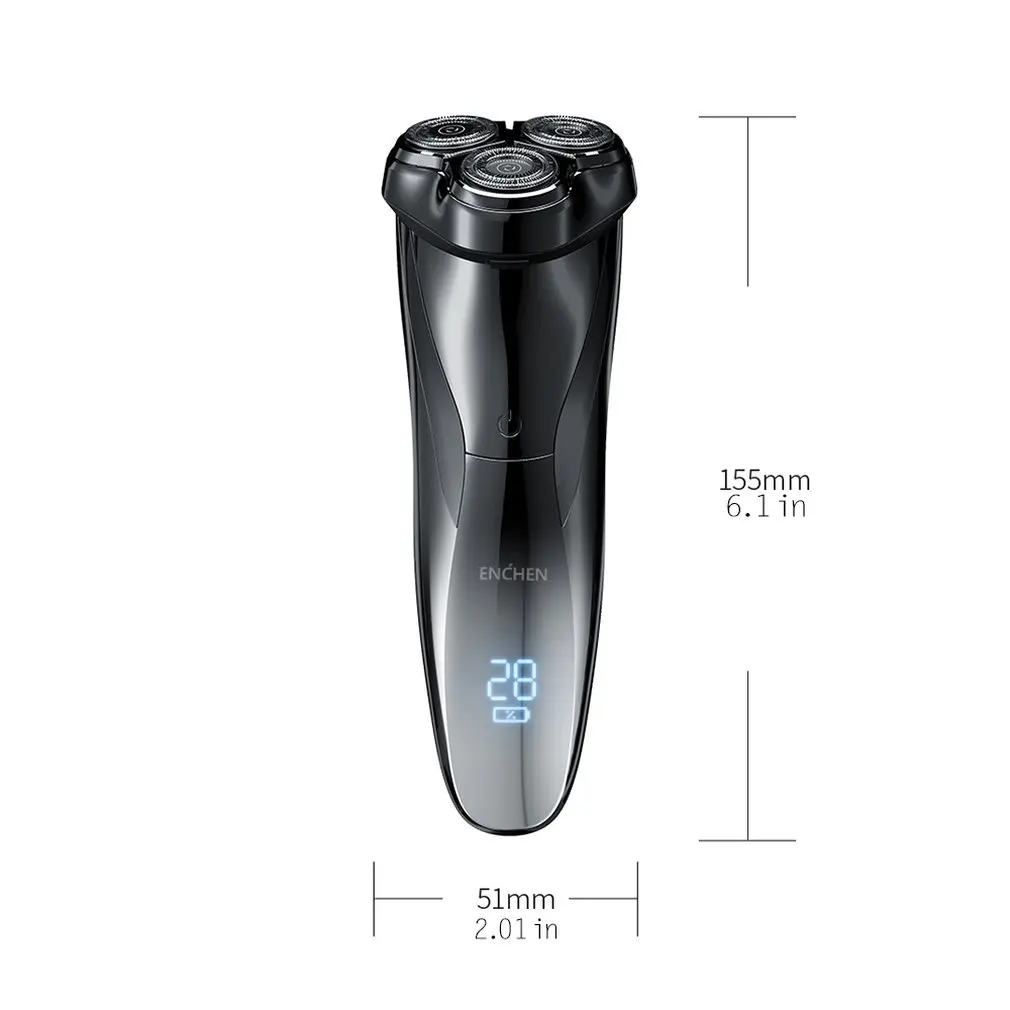 

Enchen BlackStone 3 Electric Shaver 3D Triple Floating Blade Heads Shaving Razors Men Facial Trimmers