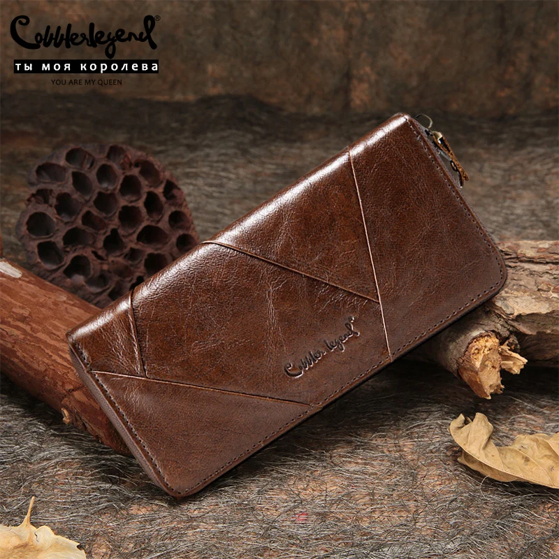 Cobbler Legend новые ретро трендовые женские кошельки для леди из натуральной кожи тонкий клатч кошелек для девочек длинные кошельки для карт и монет