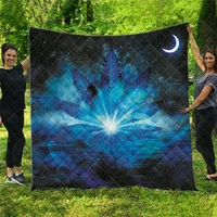 3d starry sky quilt blanket painting bed cover soft warm blanket sofa couch quilt cover for kids adult bedroom decor