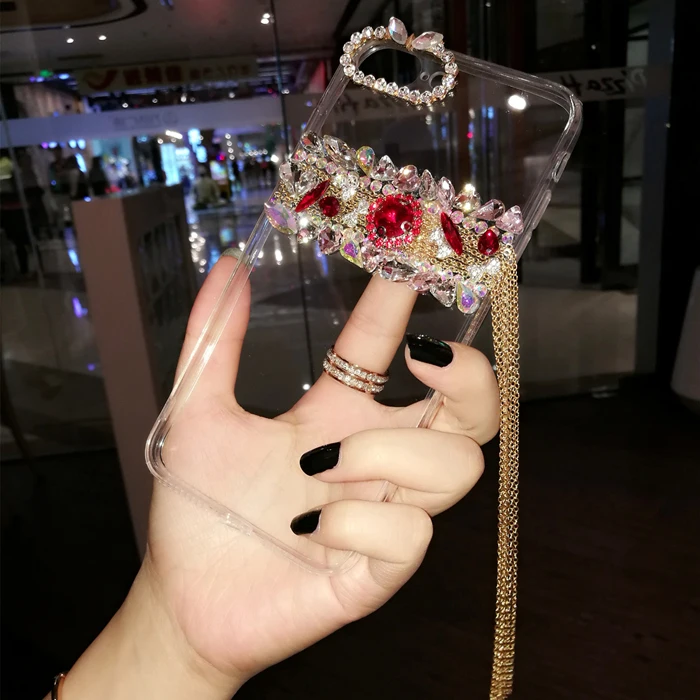 Все виды горный хрусталь кисточкой кулон цепи чехол для телефона Xiaomi mi 9 8 Explorer SE