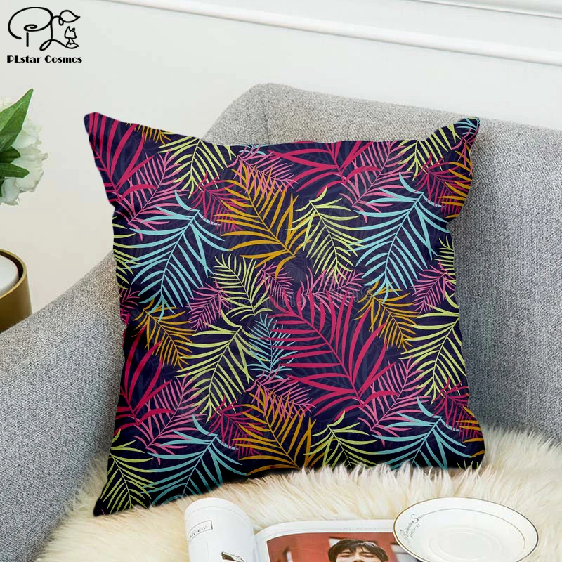 

Fresh flowers 3D printed Pillow Case Polyester Decorative Pillowcases Throw Pillow Cover style-2