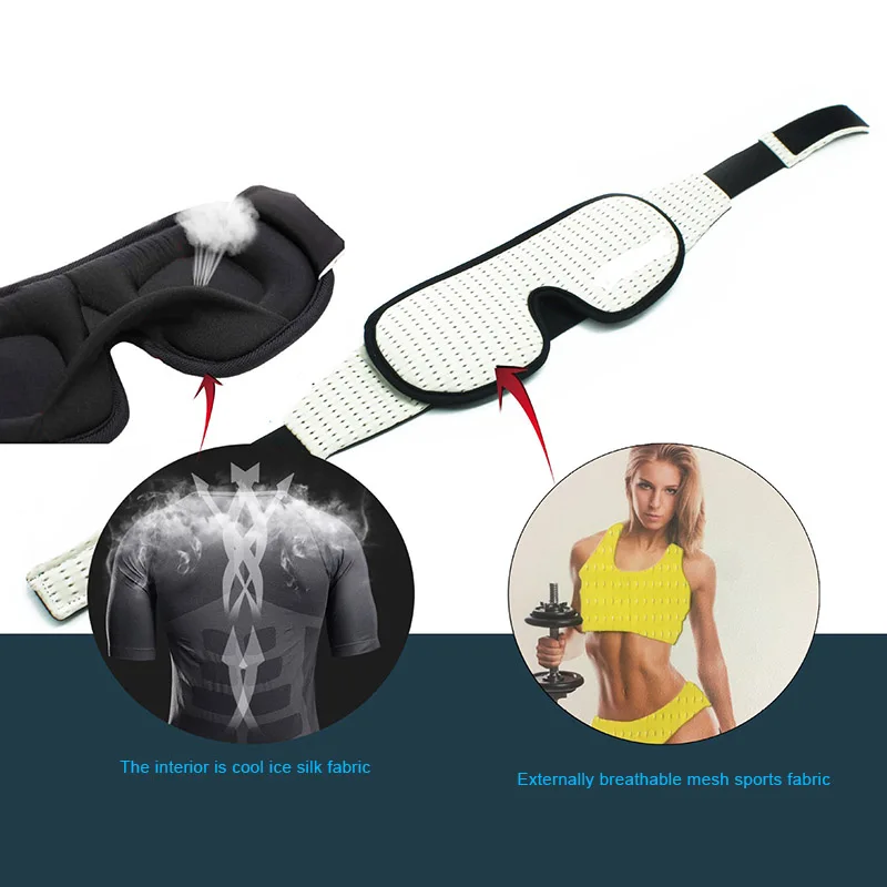 Профессиональный 3D на глаза для сна маски с подсветкой закладной блок дышащая