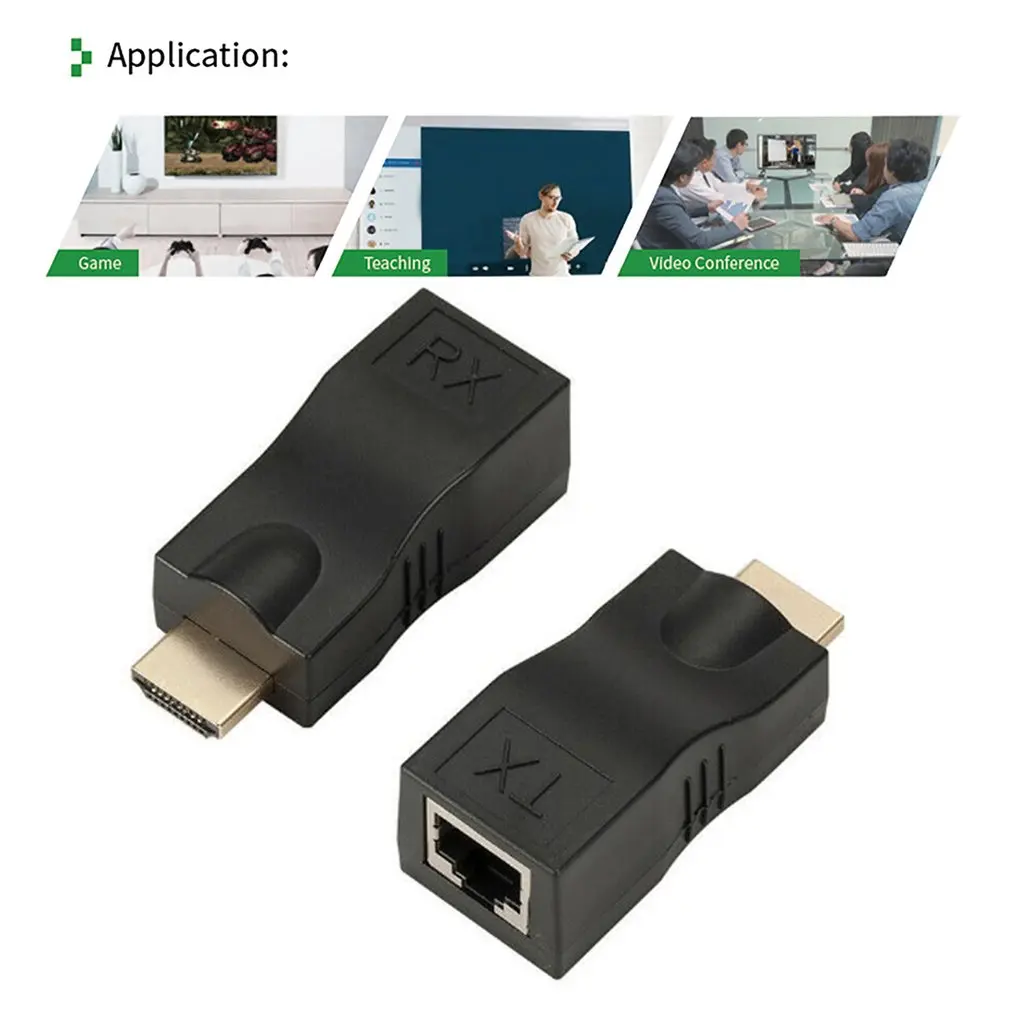 

Professional Fashion Portable HDMI-compatible Extender 30 Meter Support HdcpHDMI-compatible To Rj45 Single Network Cable 1080P