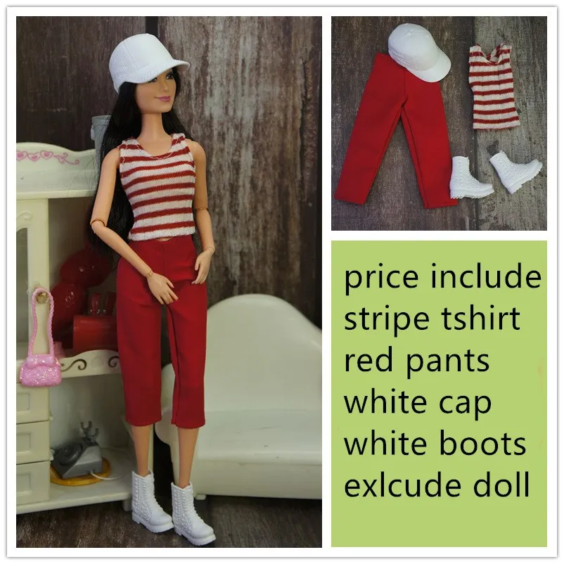 Кукольные шляпы принцессы комплект одежды очки обувь кепки спортивная одежда