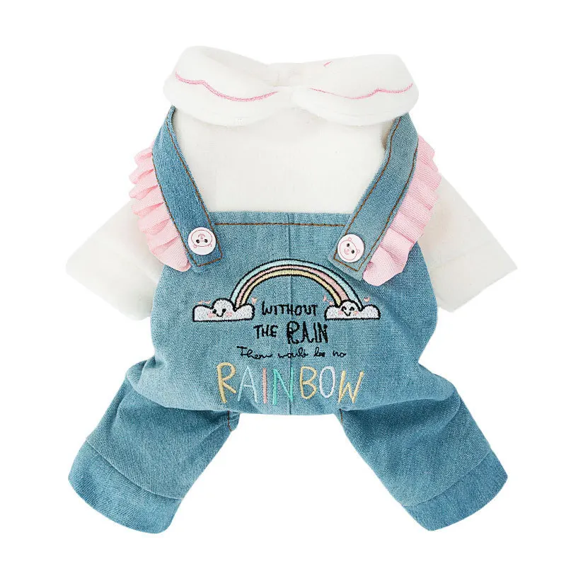 Комбинезоны одежда для собак маленькие комбинезоны женская милые теплые зимние