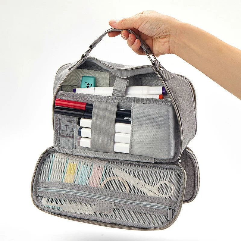 

Плоский пенал в Корейском стиле, вместительная сумка на молнии, школьные принадлежности, сумка для хранения, подарки для студентов мальчико...