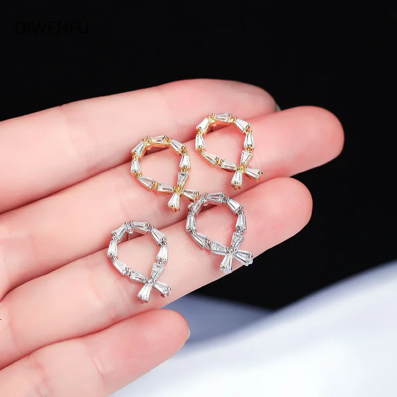 

14K Yellow Gold Diamond Earrings Women Anniversary Office Fine Jewelry New 2020 Cartoon Christmas Gold Fashion Earrings Women