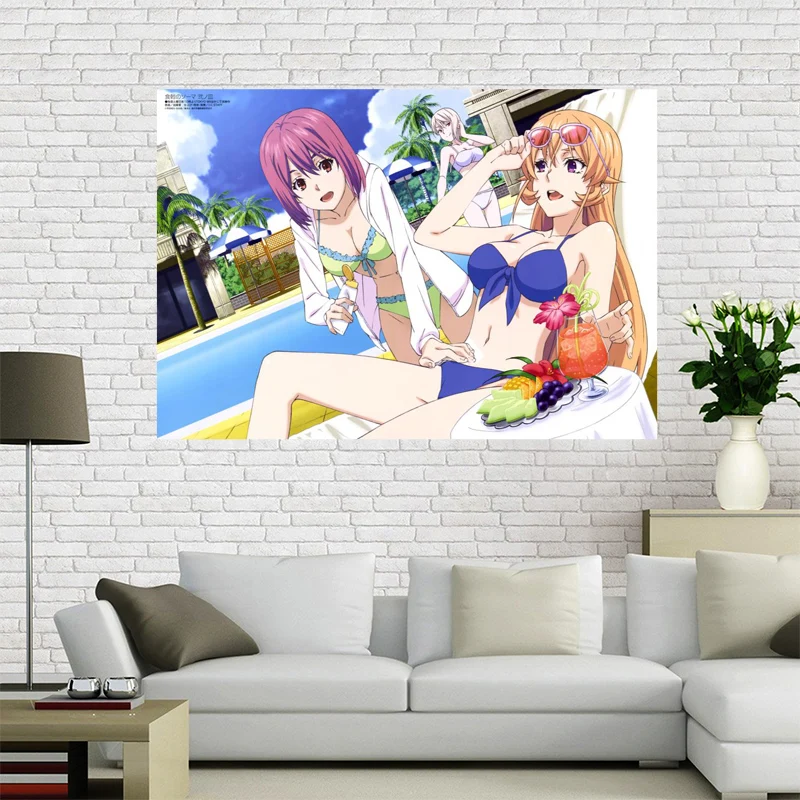Новое поступление персонализированный постер на холсте с аниме девушкой для