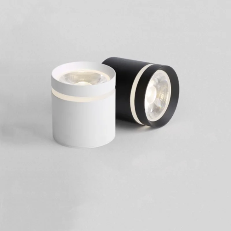 С регулируемой яркостью цилиндр светодиодный светильник поверхности 9 Вт 12 18 COB