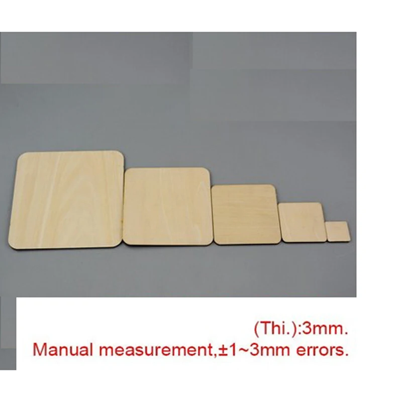 Пустые круглые угловые квадратные листы незавершенные неокрашенные для