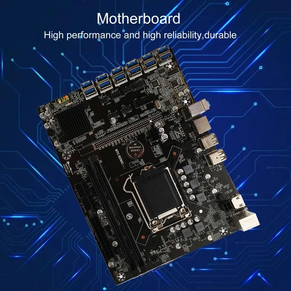Новая материнская плата для майнинга DDR4 LGA1151 PCB B250C BTC 12P PCIe 1x к USB3.0 экономичная |