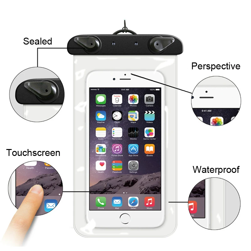 

SLILE 6 Inch Cartoon Swimming Bag Cute Waterproof Mobile Phone Carry Case New Sealed Pouch For Iphone Huawei Xiaomi Cellphone