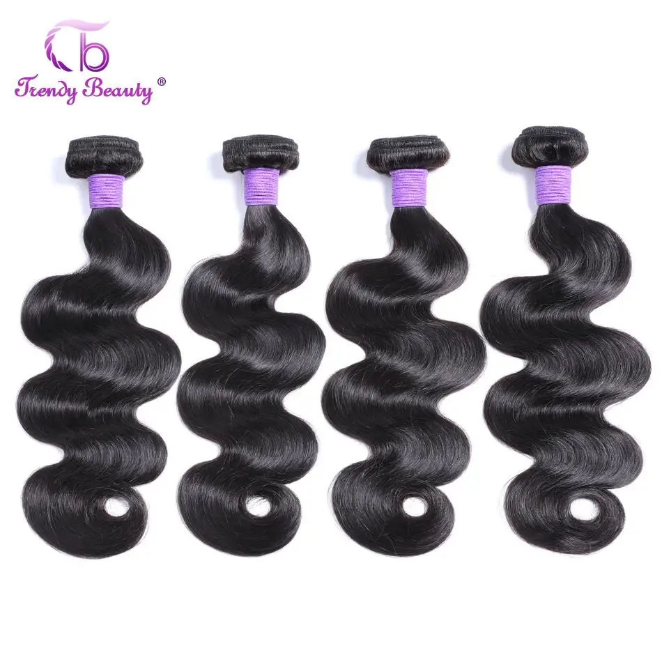 Модные Красивые перуанские Волнистые 4 пряди кружевной застежкой 5x5 дюймов