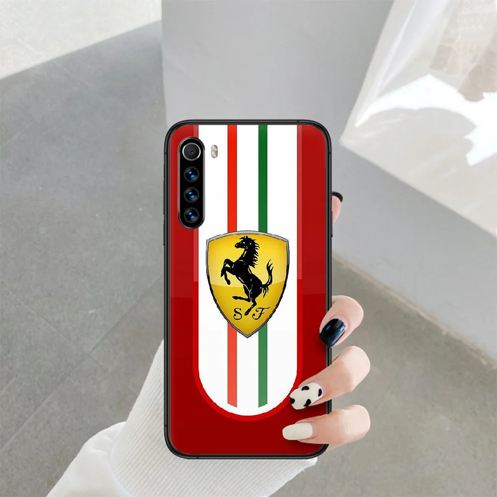 

sports car Ferraris horse Phone Case For Xiaomi Redmi Note 7 8 8T 9 9S 4X 7 7A 9A K30 Pro Ultra black Cover Luxury Back Pretty