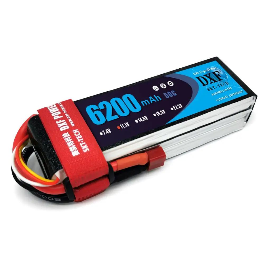 Фото DXF 3S 11 1 V 6200mah 50C 100C Lipo батарея XT60 T Deans XT90 EC5 для FPV Дрон самолет гоночный автомобиль DXF 3S 11 1 V 6200mah 50C 100C Lipo батарея XT60 T Deans XT90 EC5 для FPV Дрон самолет гоночный автомобиль