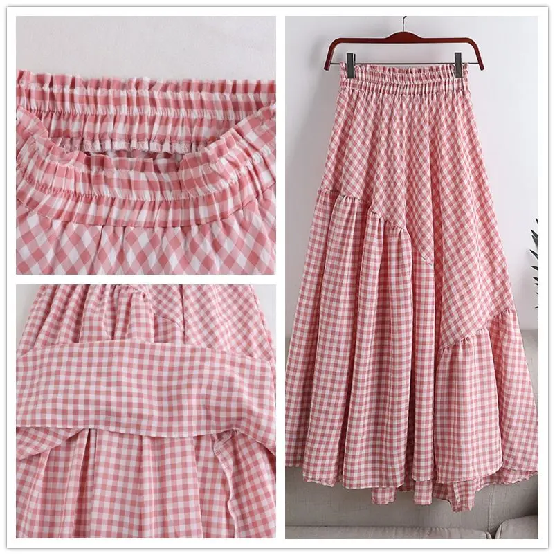 Женская длинная юбка с завышенной талией универсальная облегающая юбка-трапеция