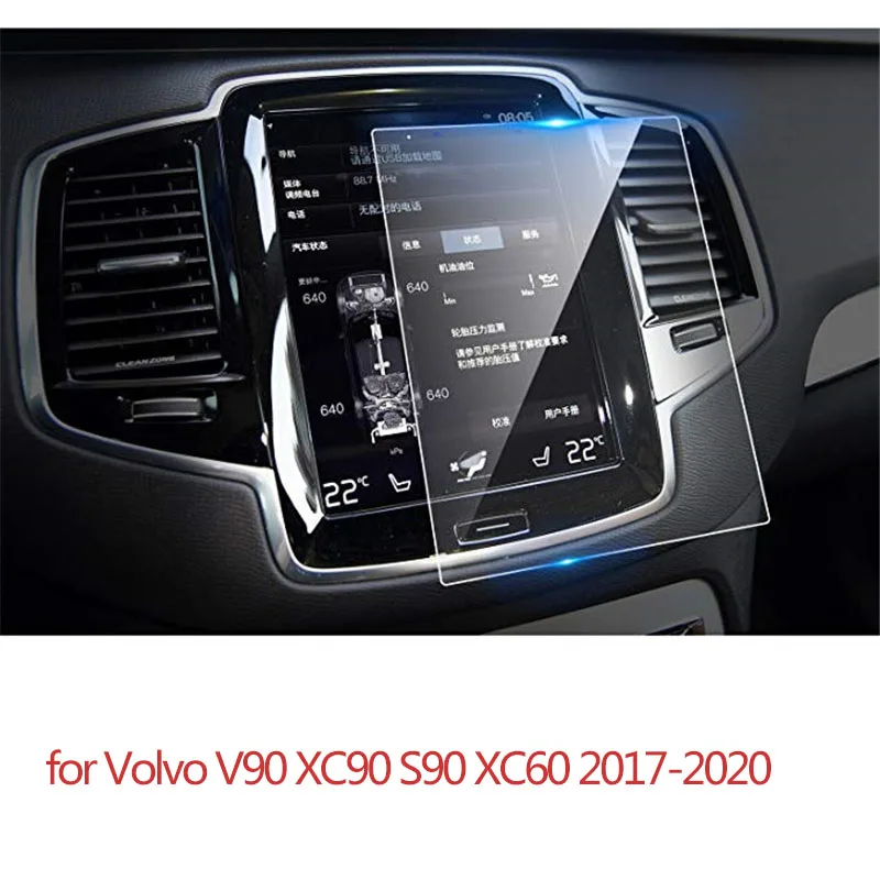 Protector de pantalla de navegación para coche, película de vidrio templado de 8,7 pulgadas, 180x135mm, para Volvo V90 XC90 S90 XC60 2016-2018 2019 2020