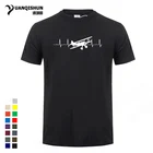 Модные дизайнерские футболки с коротким рукавом и принтом Самолет-пропеллер; 16 видов цветов футболки из хлопка; футболка унисекс; Повседневная Уличная одежда