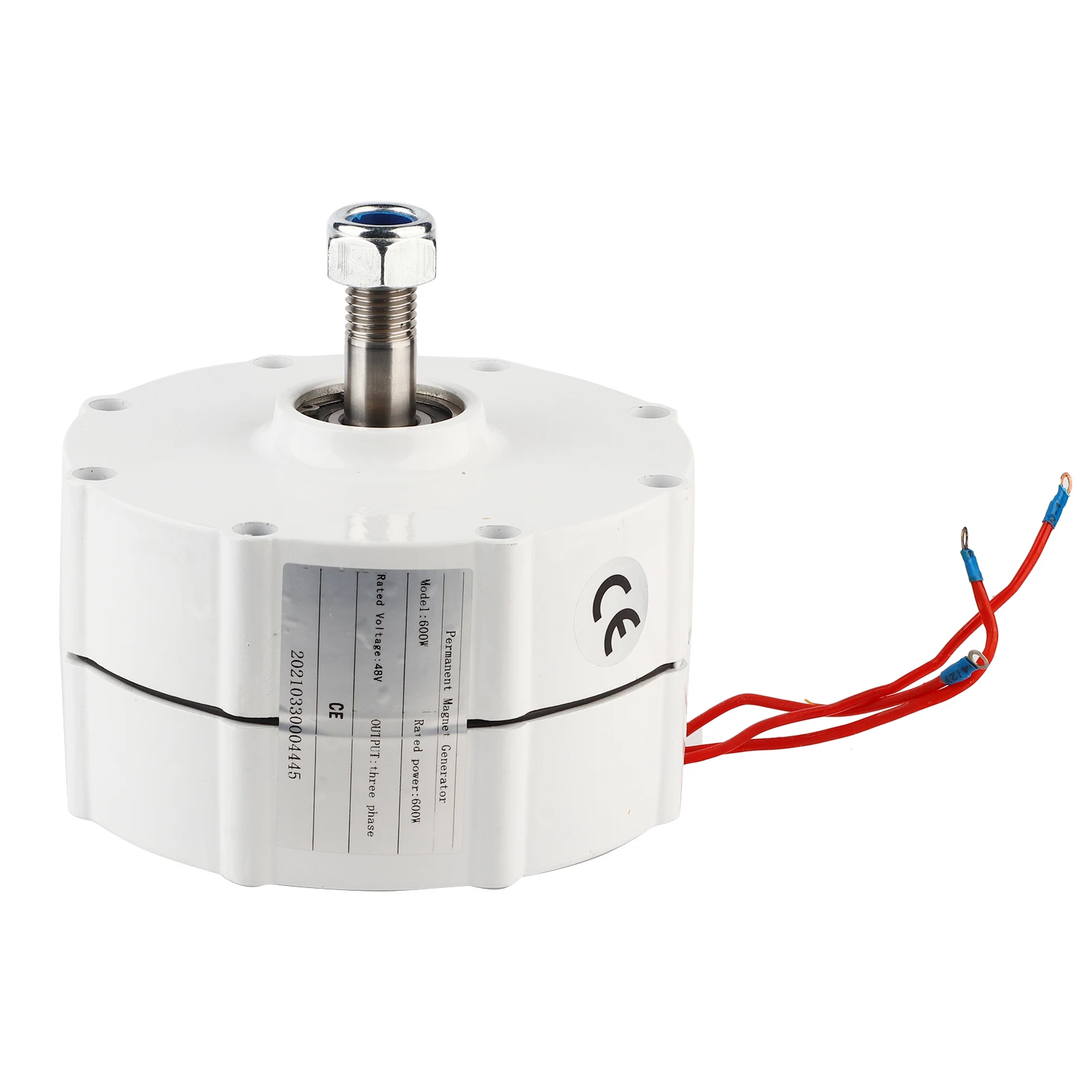 600W 48V ветряной Мощность турбины генератор трехфазный на постоянных магнитах