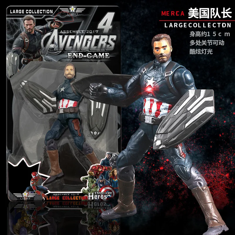 Экшн-фигурки Marvel Мстители Железный человек игрушки танос Капитан Америка Тор
