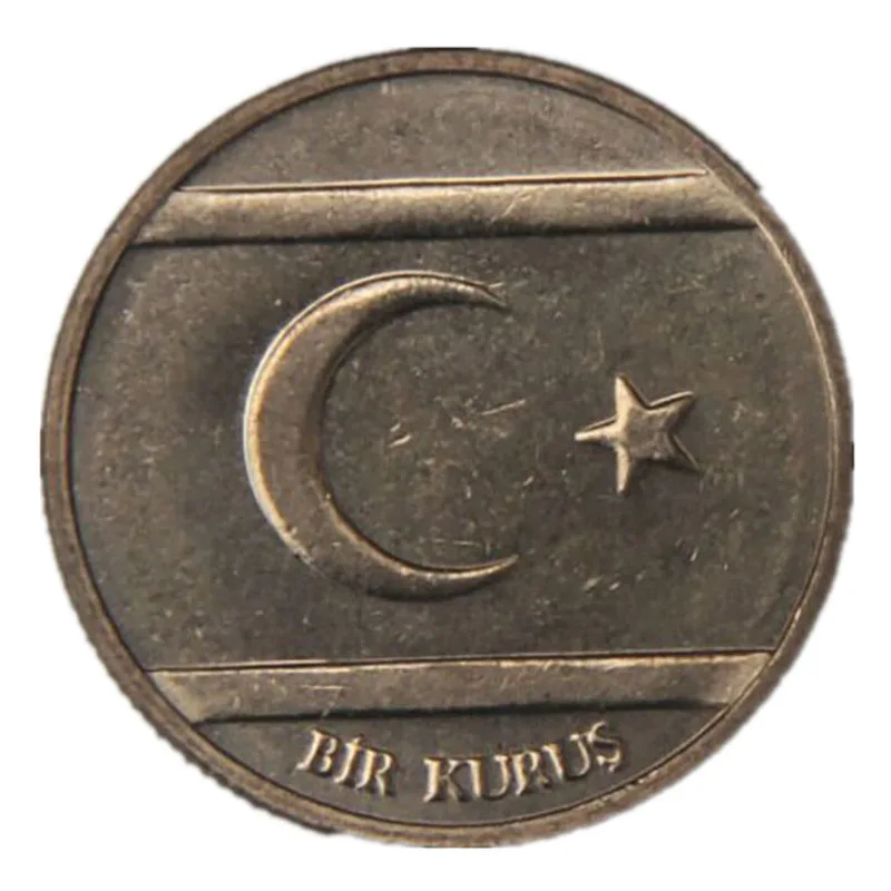 Турецкий Северный Кипр Азия 100% оригинальные настоящие монеты Новинка |