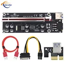 Плата-удлинитель COVYIV в наличии для GPU PCIEPCI-E Riser 009S Plus, PCI E X16 PCI Express 6Pin на SATA 1X 16X, USB3.0