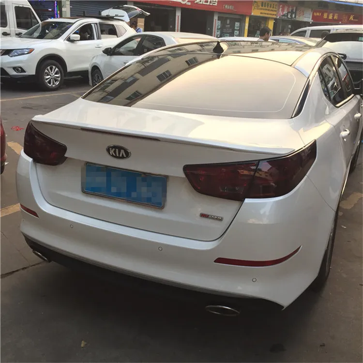 Для KIA спойлер Optima 2014-2015 K5 с светильник высокое качество ABS материал заднее крыло