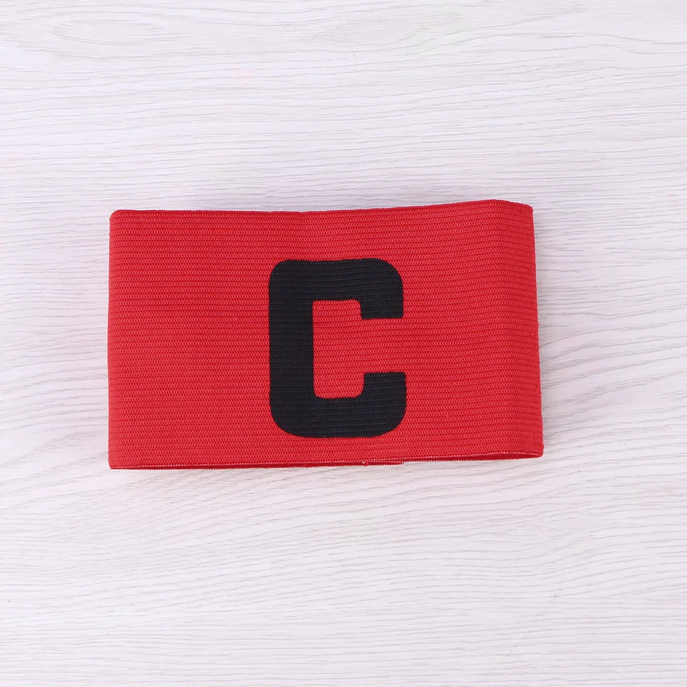 

Football Soccer Captain Armband Adjustable Soccer Rugby Basketball Player Bands (Black)